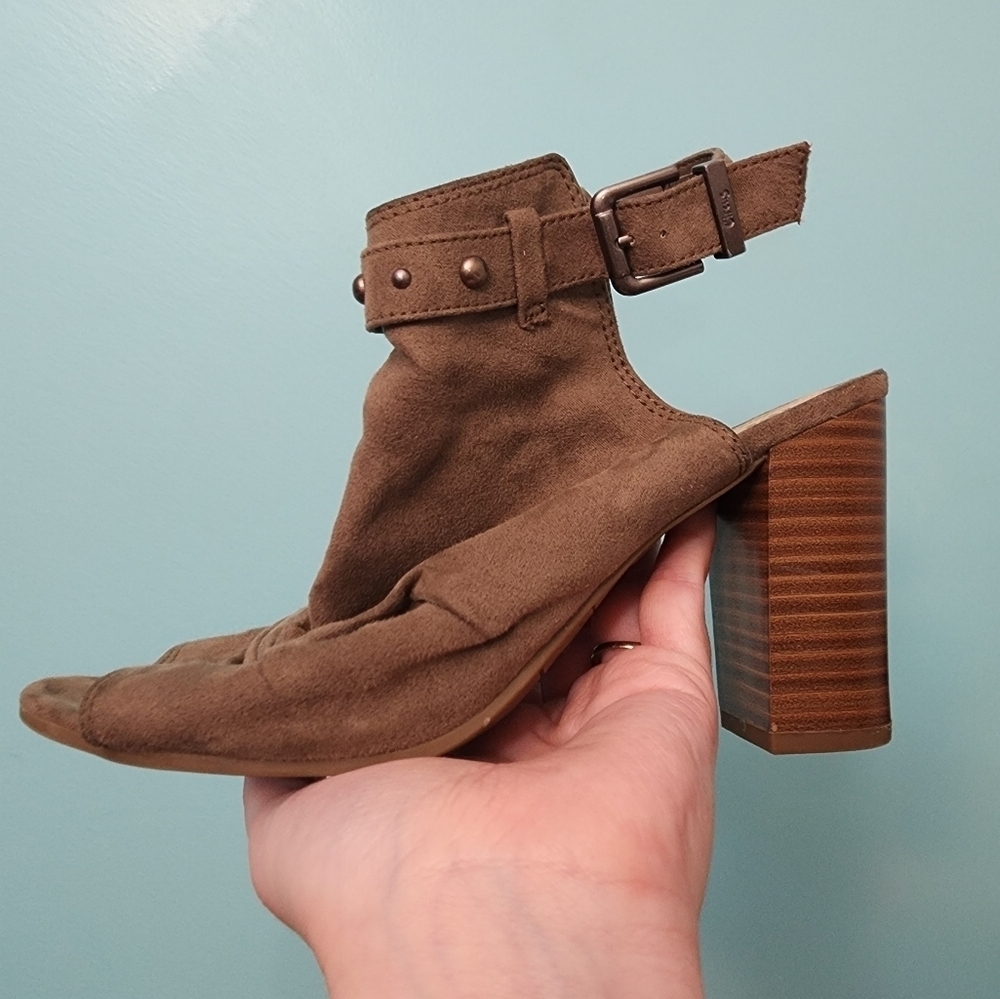 Circus by Sam Edelman Emmy Peep Toe Heeled Boot Size 8 - Picture 4 of 9